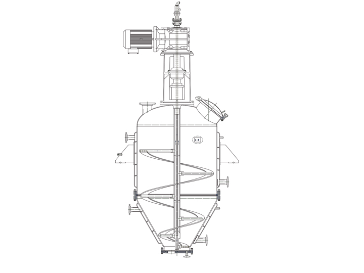 筒錐干燥機(jī)（結(jié)晶、過濾洗滌、混合、干燥、二合一、三合一）
